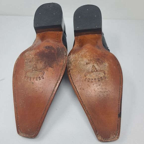 Durango Box Toe Black Shoes, Men's 9 - Picture 8 of 10